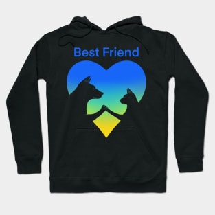 Dog and cat best friend love Hoodie